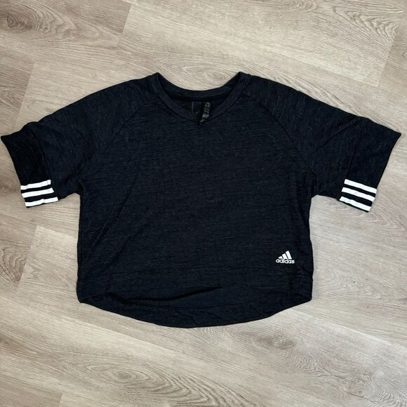 Adidas Cropped Hi Low Gym Tee - XL - Picture 3 of 5